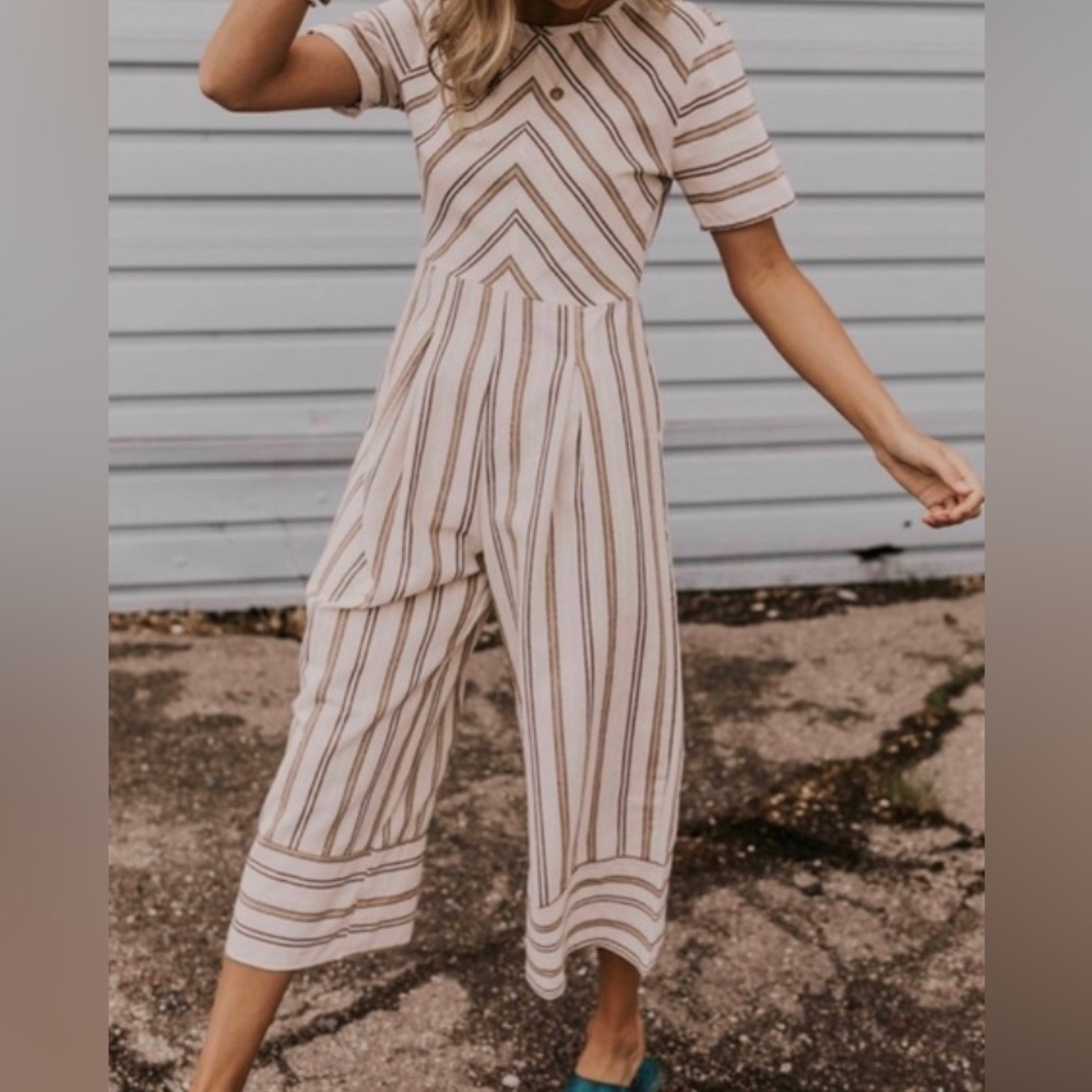 Stripped Jumpsuit